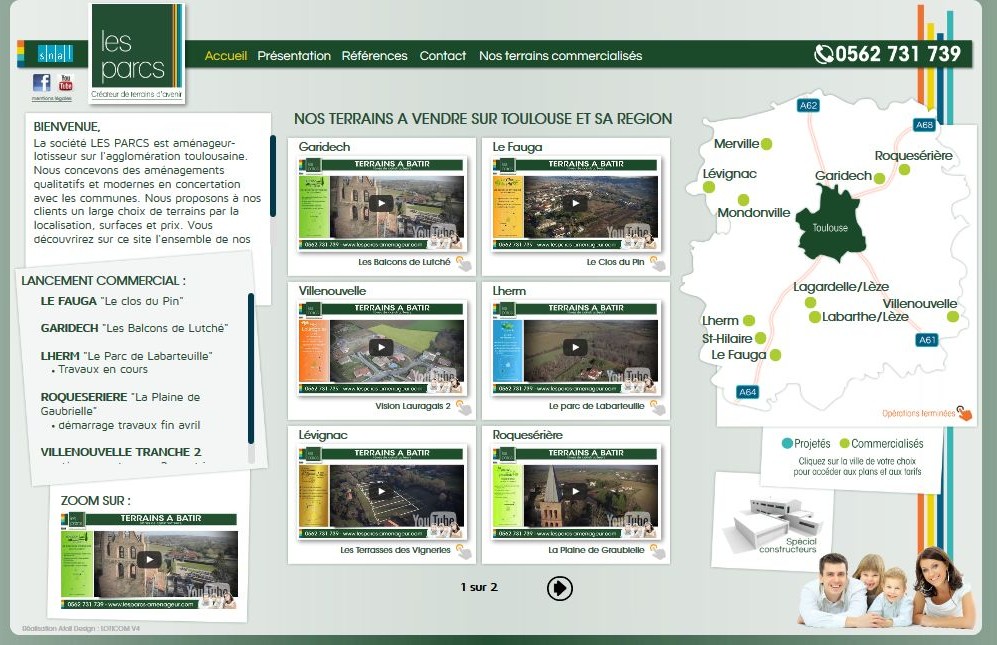 Nouveau site internet pour les Parcs aménageurs